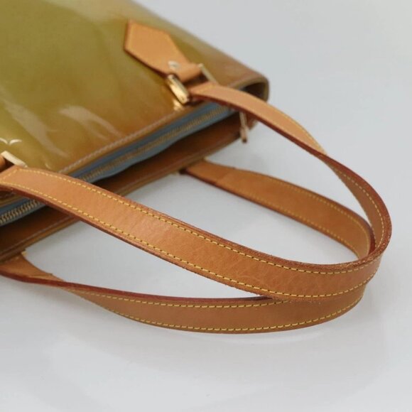 LOUIS VUITTON Monogram Vernis Houston Hand Bag Baby Blue M91005 LV Auth hk2533 - Picture 8 of 16